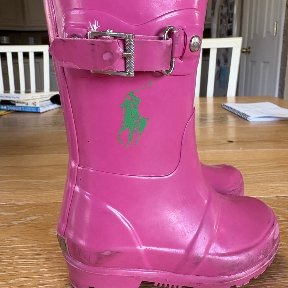 Ralph Lauren Pink Rain Boots